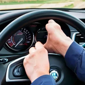 Как снять прикипевшее рулевое колесо.