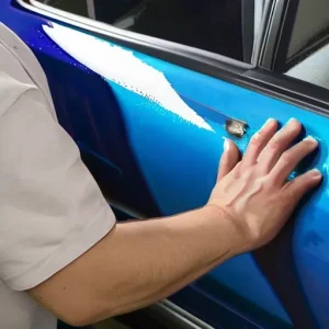 Покраска автомобиля переходом: невидимый ремонт детали.
